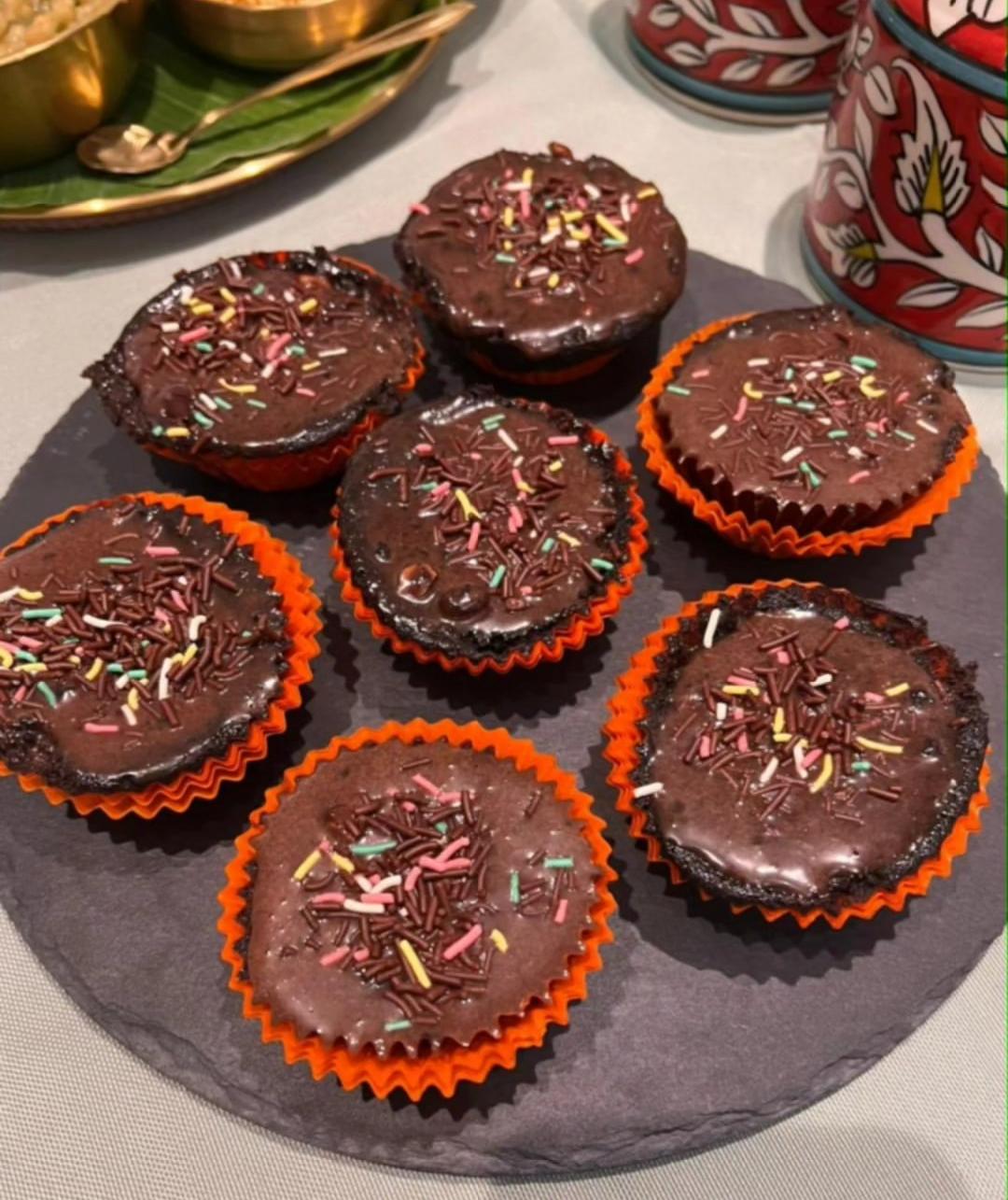 Homemade chocolate cupcakes