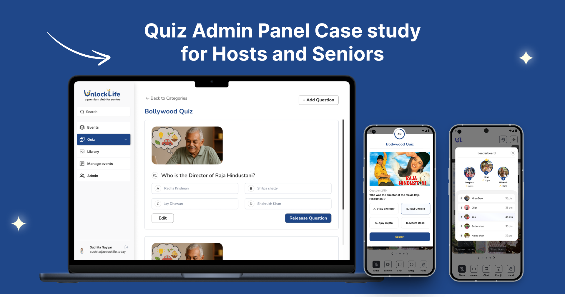 How I streamlined live quiz operations from manual work to a quiz dashboard
